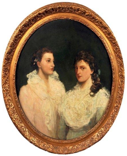 Portrait of Ethel and Adele Clabburn