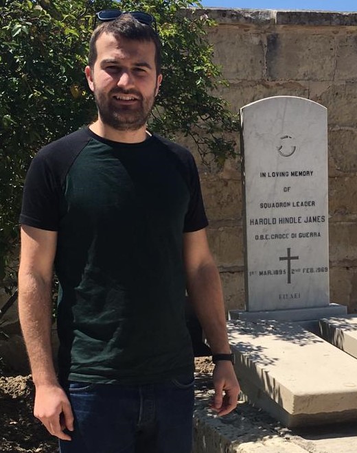 Huck's grave, visited by Lucas Harrisson, March 2019