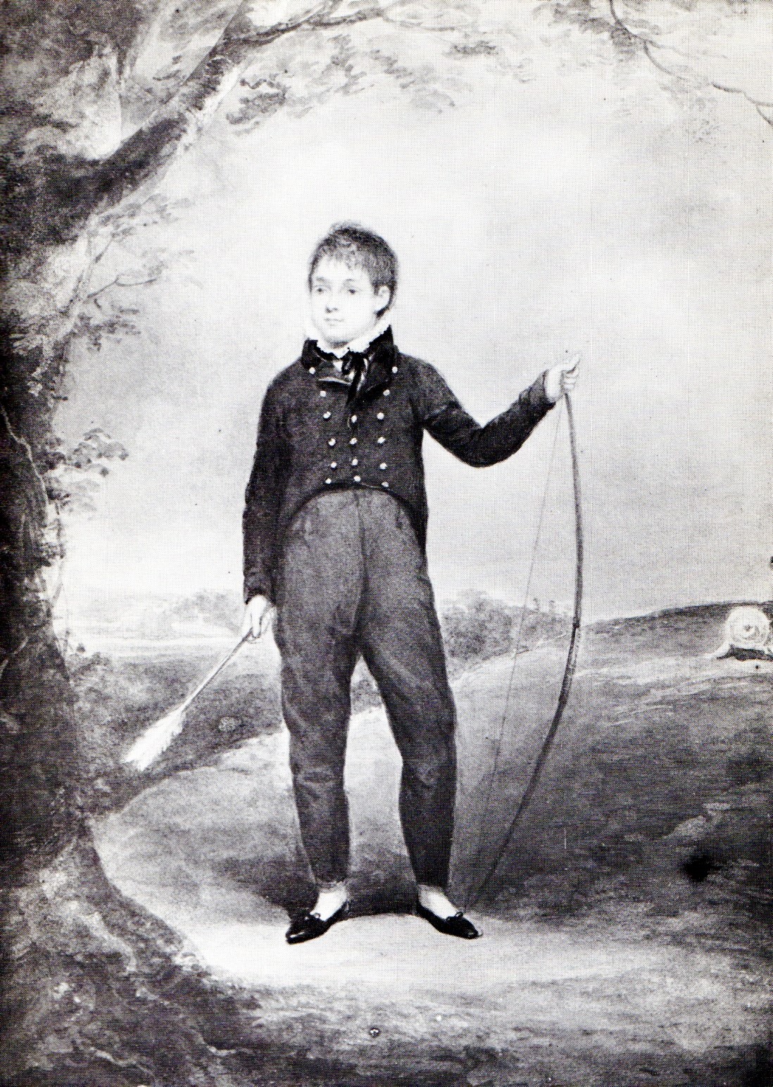 Pearsall as a boy, painted by his father